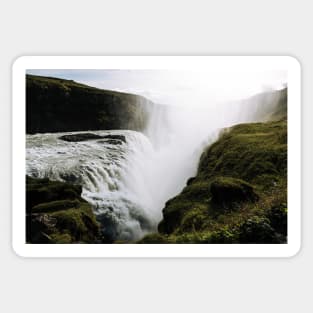 Gullfoss waterfall  in Iceland - Landscape Photography Sticker